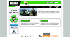 Desktop Screenshot of busbyjunkremoval.com